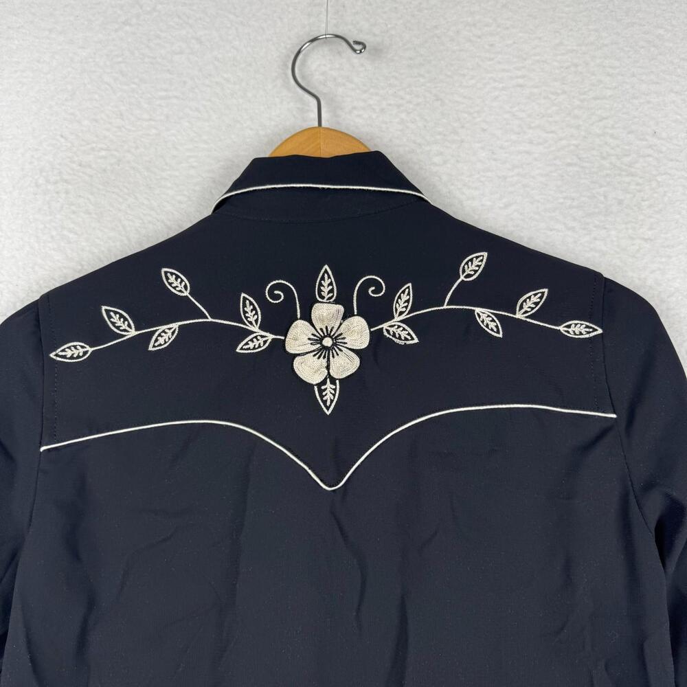 Polo Ralph Lauren Women's 2 Relaxed Fit Pearl Snap Western Embroidered Shirt - Picture 9 of 11